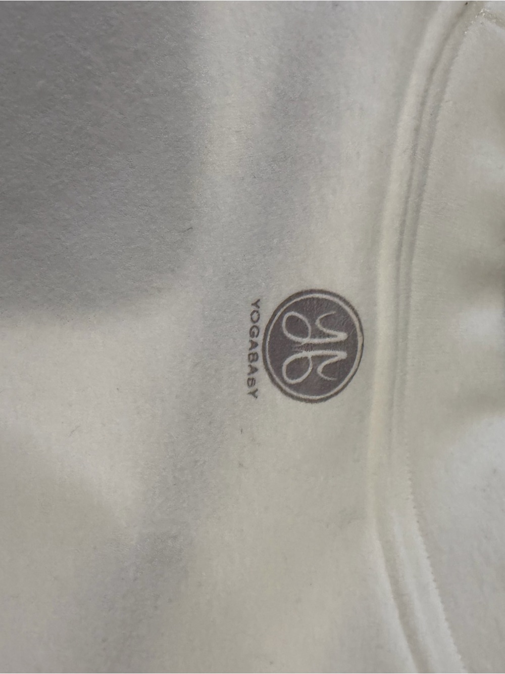 Yogababy White Baby cropped sweatshirt